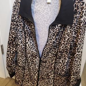 Large Christopher & Banks Animal Print Jacket